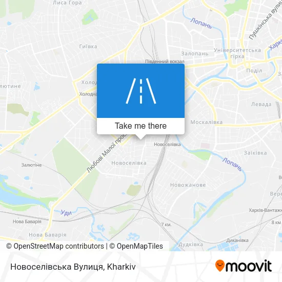 Карта Новоселівська Вулиця
