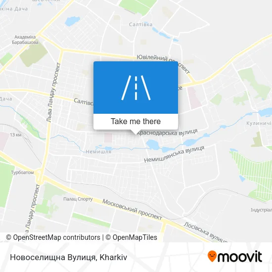Карта Новоселищна Вулиця