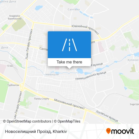 Карта Новоселищний Проїзд