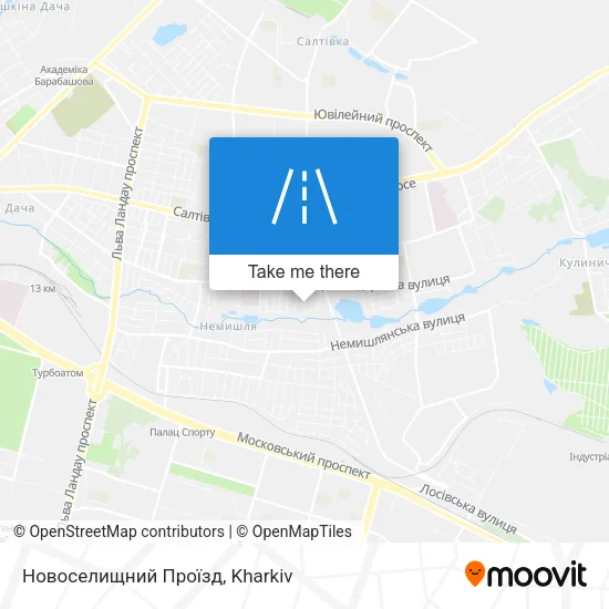 Карта Новоселищний Проїзд