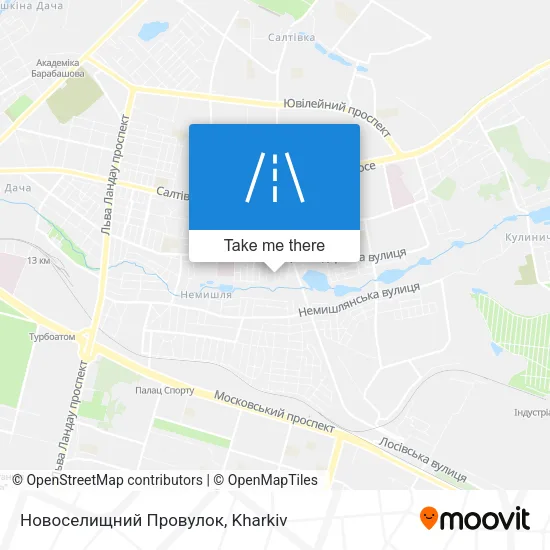 Карта Новоселищний Провулок