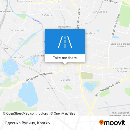 Карта Одеська Вулиця