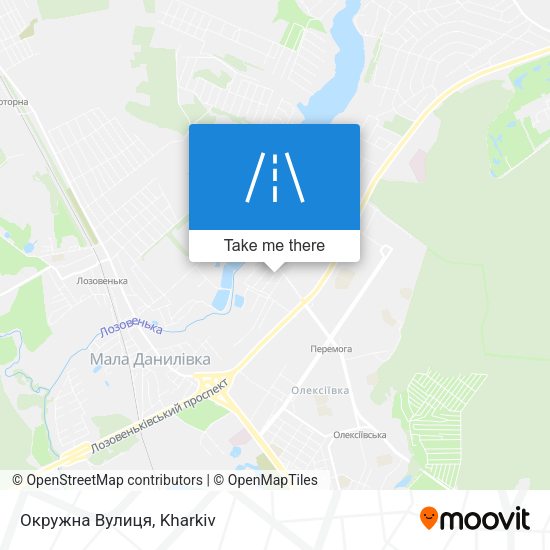 Карта Окружна Вулиця