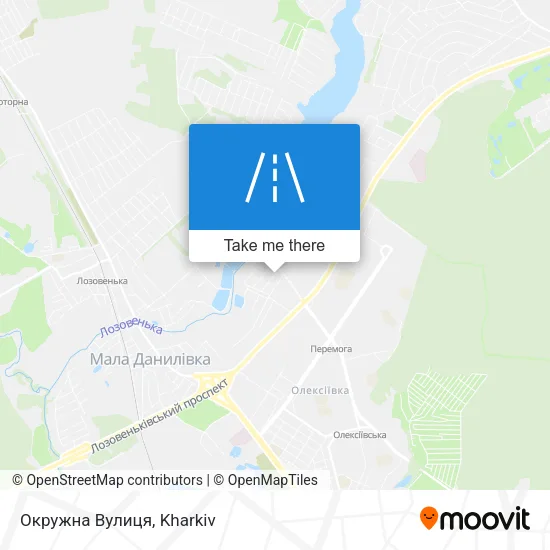 Карта Окружна Вулиця