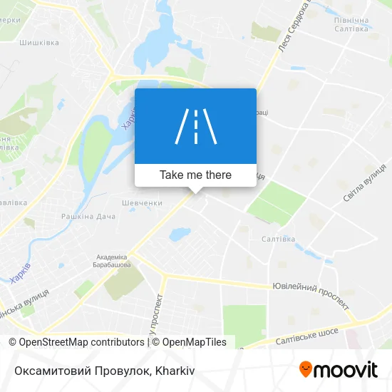 Карта Оксамитовий Провулок