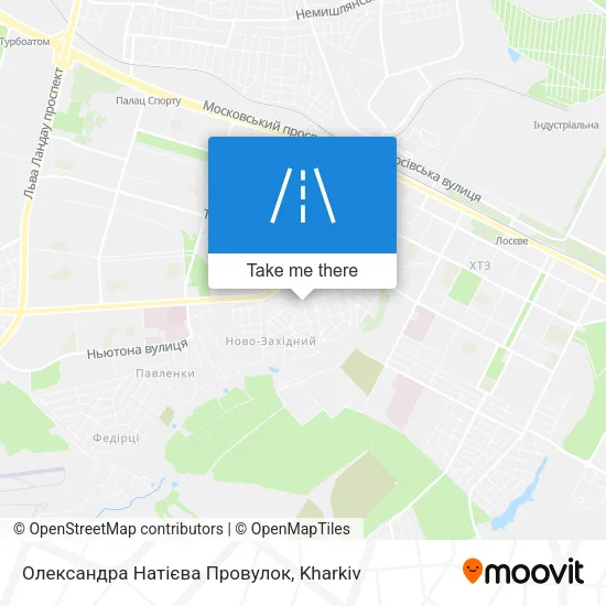 Карта Олександра Натієва Провулок
