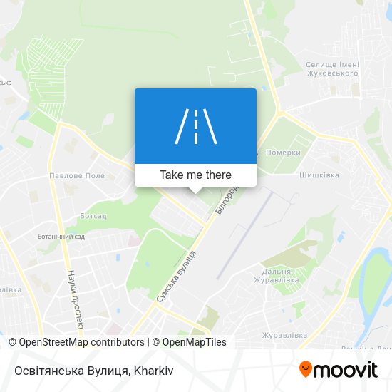 Освітянська Вулиця map