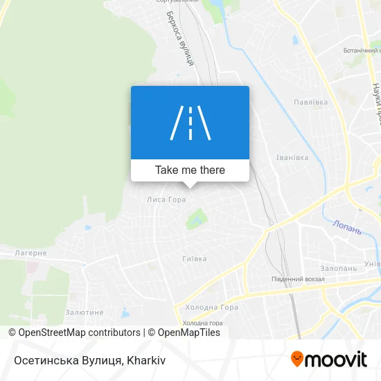 Карта Осетинська Вулиця