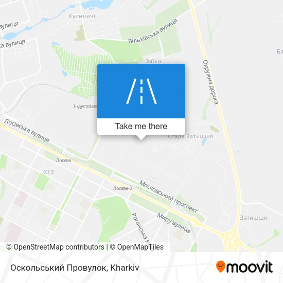 Карта Оскольський Провулок