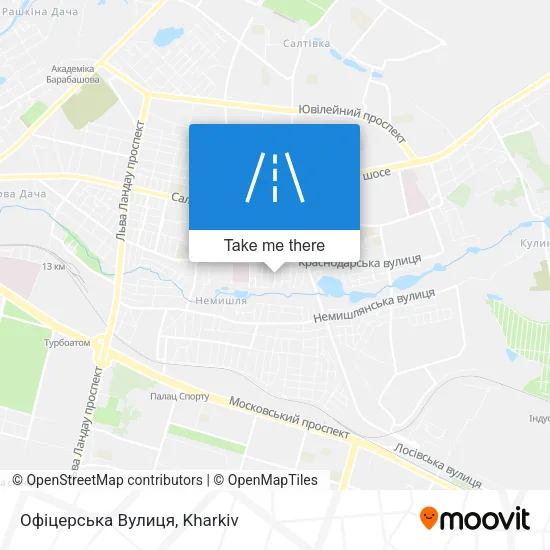 Карта Офіцерська Вулиця