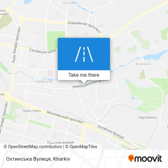 Карта Охтинська Вулиця