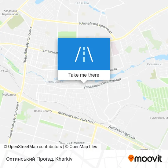 Карта Охтинський Проїзд