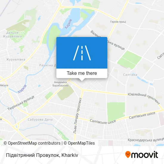 Карта Підвітряний Провулок