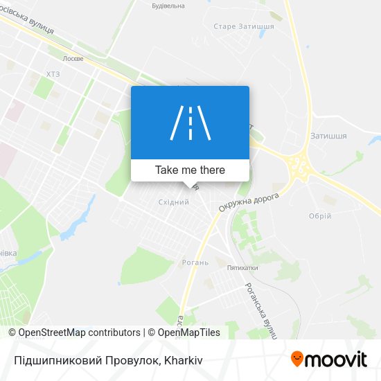 Карта Підшипниковий Провулок