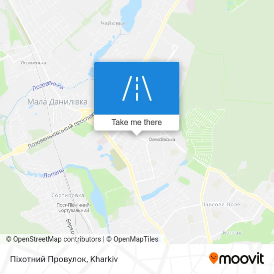 Карта Піхотний Провулок
