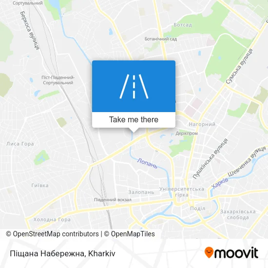 Карта Піщана Набережна