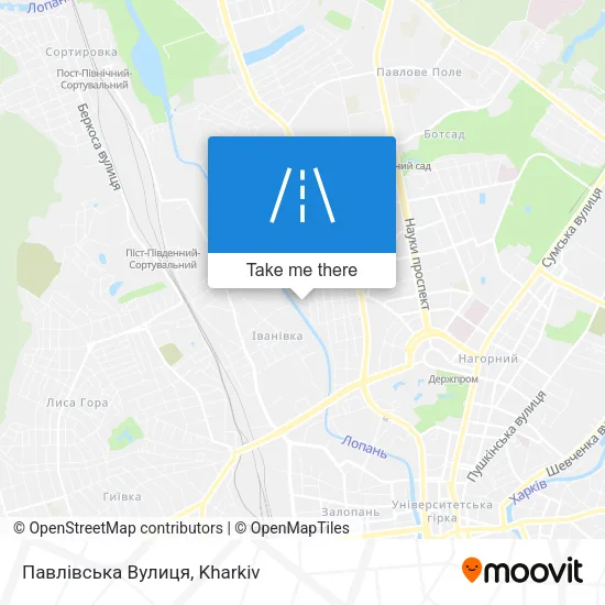 Карта Павлівська Вулиця