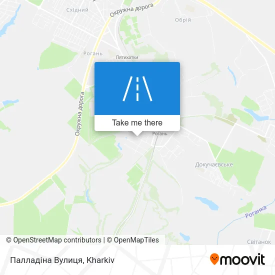 Карта Палладіна Вулиця