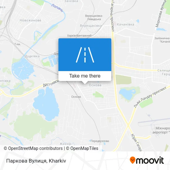 Карта Паркова Вулиця