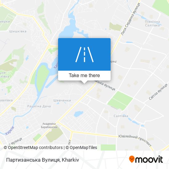 Партизанська Вулиця map