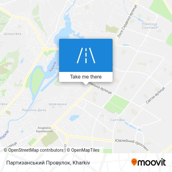 Карта Партизанський Провулок