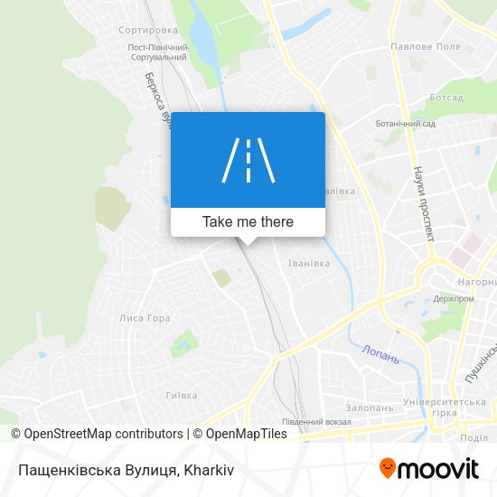 Пащенківська Вулиця map