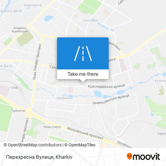 Перехресна Вулиця map