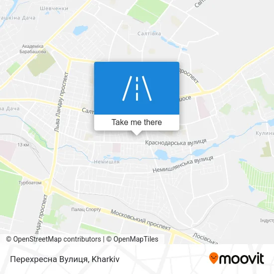 Карта Перехресна Вулиця