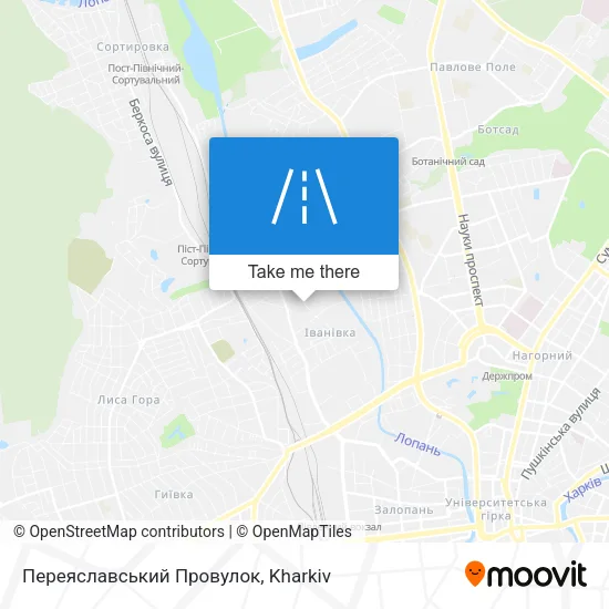 Карта Переяславський Провулок