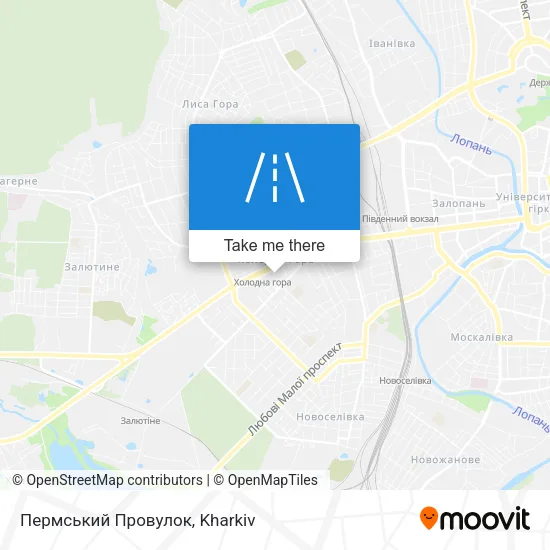 Карта Пермський Провулок