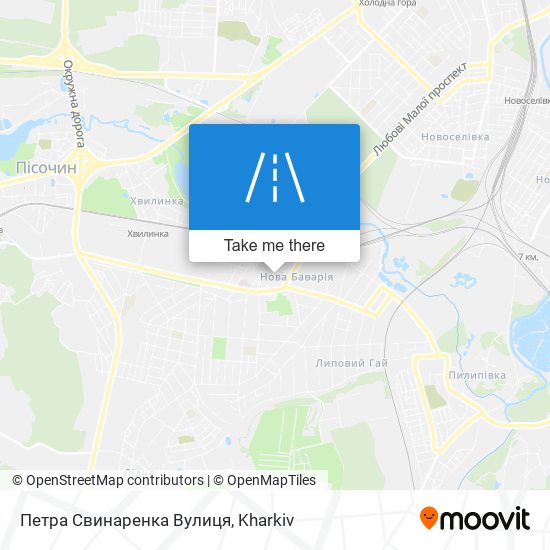 Петра Свинаренка Вулиця map