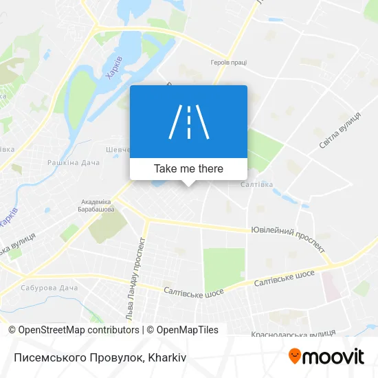 Карта Писемського Провулок
