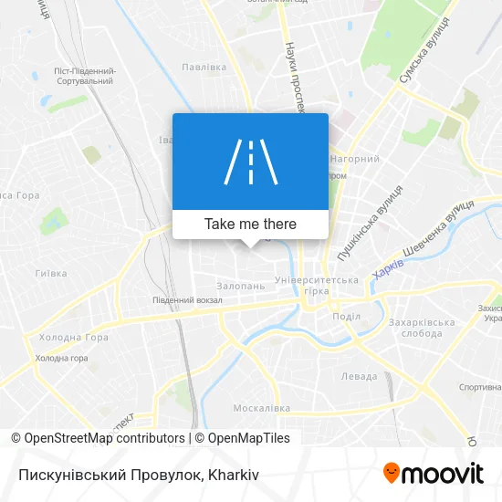 Карта Пискунівський Провулок