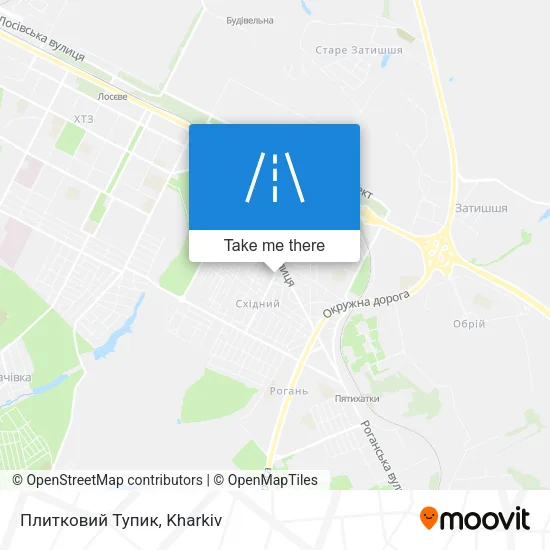 Карта Плитковий Тупик