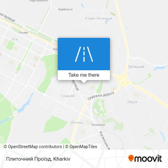 Плиточний Проїзд map