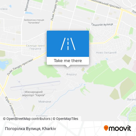 Погорілка Вулиця map