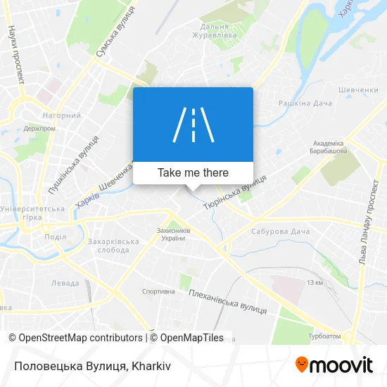 Карта Половецька Вулиця