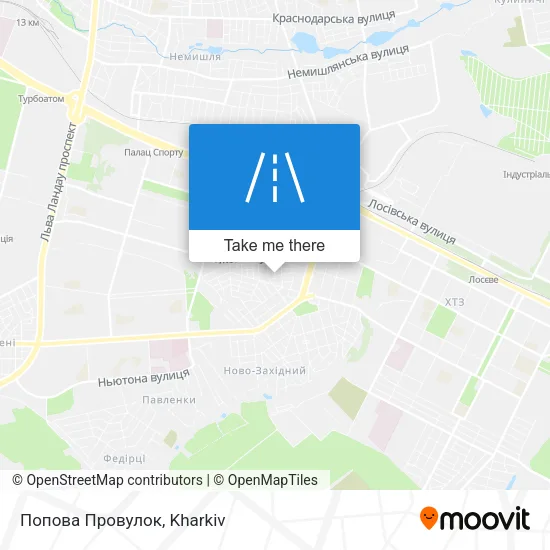 Карта Попова Провулок