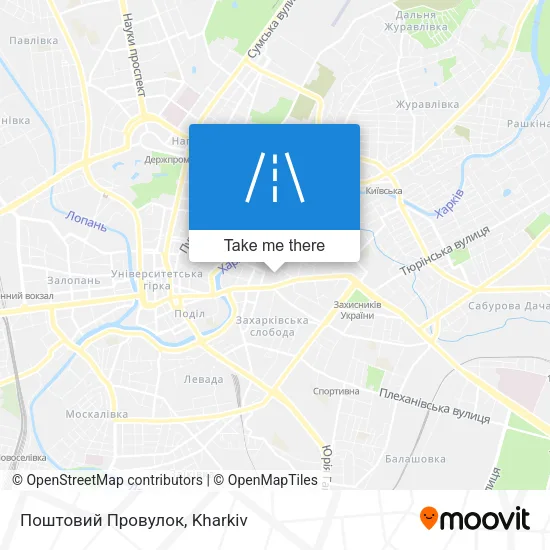 Карта Поштовий Провулок