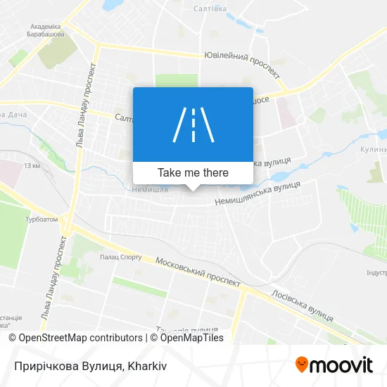 Карта Прирічкова Вулиця