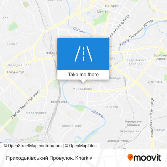 Карта Приходьківський Провулок