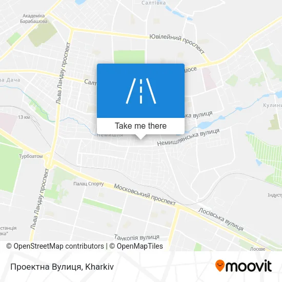 Карта Проектна Вулиця