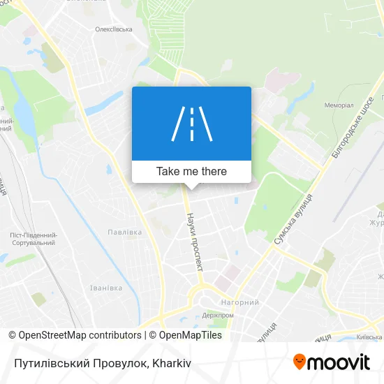 Карта Путилівський Провулок
