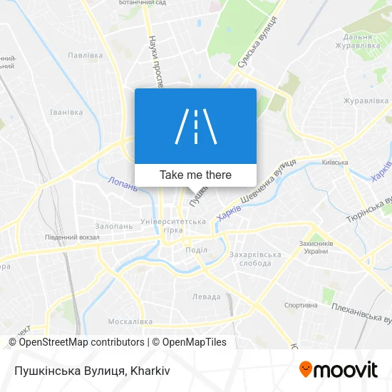 Карта Пушкінська Вулиця
