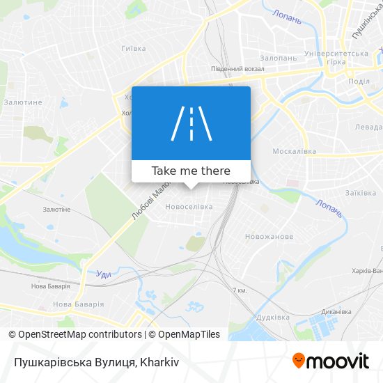 Пушкарівська Вулиця map