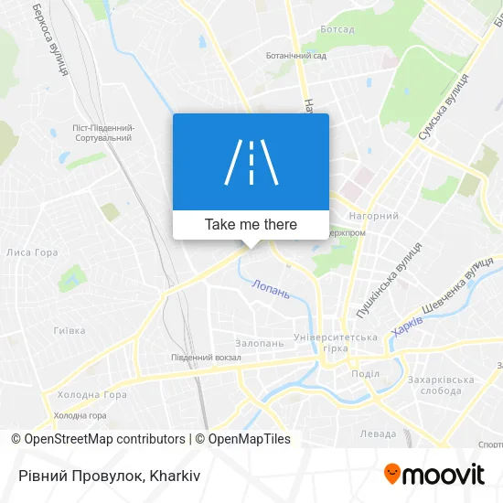 Карта Рівний Провулок