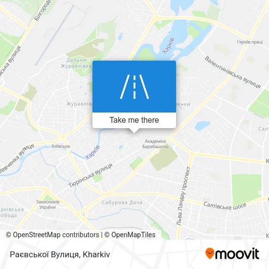 Карта Раєвської Вулиця