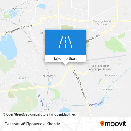 Карта Резервний Провулок