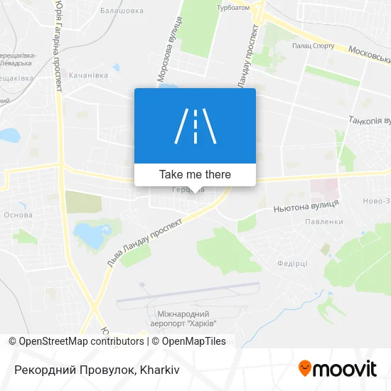Карта Рекордний Провулок