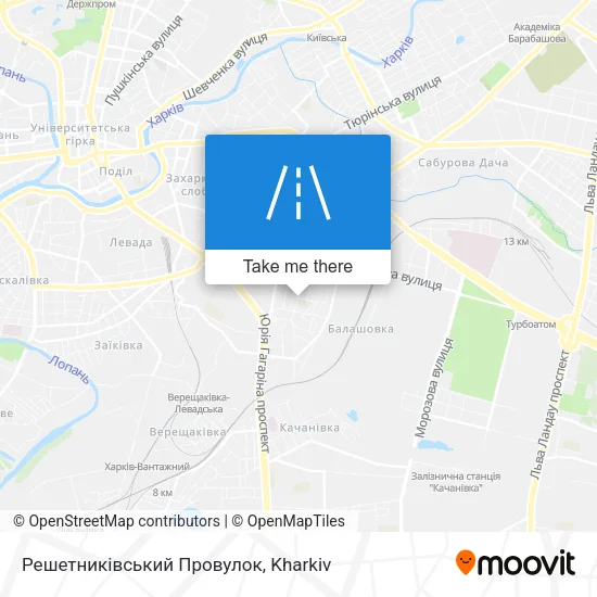 Карта Решетниківський Провулок